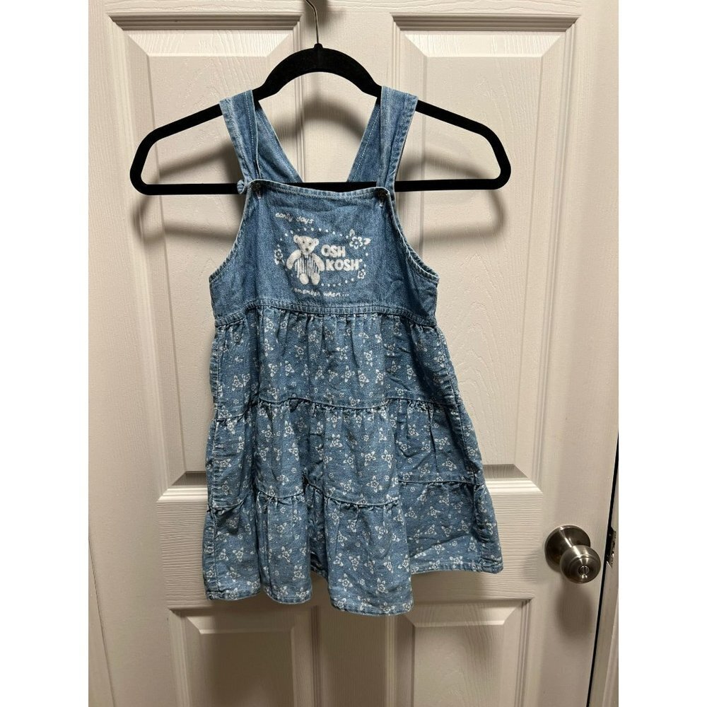Oshkosh B'Gosh‎ | Vintage Denim Dress Teddy Bear Sz 5